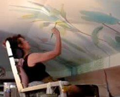 Acrylic on Ceiling