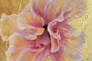 Oil on Canvas with Gold Leaf